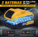 Furadeira Parafusadeira 36v 35nm 2 Baterias E 25 Peças Amarelo 127/220v 50 Hz/60 Hz