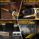 Furadeira Parafusadeira 36v 35nm 2 Baterias E 25 Peças Amarelo 127/220v 50 Hz/60 Hz